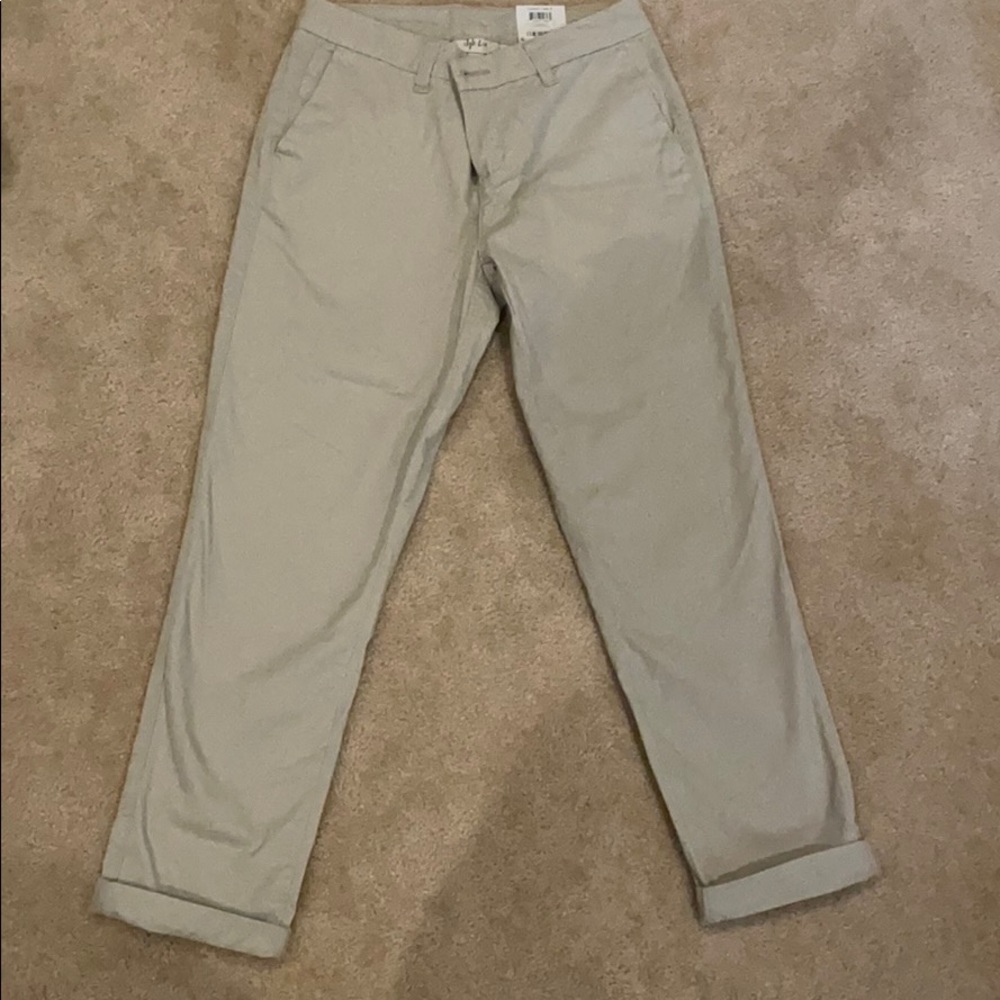 Straight khakis